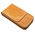 Galen Leather Magnum Opus 3 Slots Crazy Horse Honey Ochre Hard Pen Case