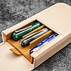 Galen Leather Magnum Opus 3 Slots Undyed Hard Pen Case