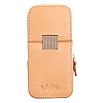 Galen Leather Magnum Opus Zippered 3 Slots Undyed Hard Pen Case