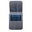 Galen Leather Magnum Opus 6 Slots Crazy Horse Navy Hard Pen Case
