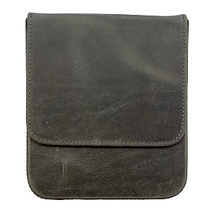 Galen Leather Magnum Opus 6 Slots Crazy Horse Smoky Hard Pen Case