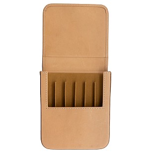 Galen Leather Magnum Opus 6 Slots Undyed Hard Pen Case