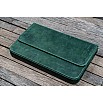 Galen Leather Magnum Opus 12 Slots Crazy Horse Forest Green Hard Pen Case
