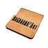 Galen Leather Magnum Opus 12 Slots Crazy Horse Honey Ochre Hard Pen Case