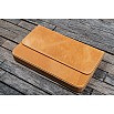 Galen Leather Magnum Opus 12 Slots Crazy Horse Honey Ochre Hard Pen Case