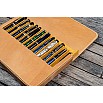 Galen Leather Magnum Opus 12 Slots Crazy Horse Honey Ochre Hard Pen Case