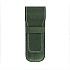 Galen Leather Crazy Horse Green Flap Pen Pouch (Double)