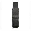 Galen Leather Black Flap Pen Pouch (Triple)