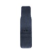 Galen Leather Crazy Horse Navy Blue Flap Pen Pouch (Triple)