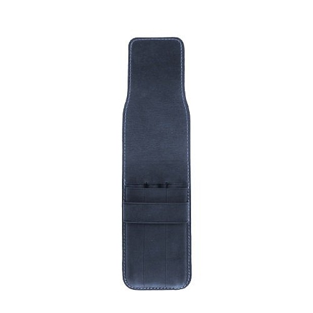 Galen Leather Crazy Horse Navy Blue Flap Penetui (3-delig)