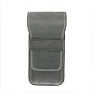 Galen Leather Crazy Horse Smoky Flap Pen Pouch (Triple)
