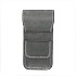 Galen Leather Crazy Horse Smoky Flap Pen Pouch (Triple)
