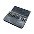 Galen Leather Magnum Opus 12 Slots Crazy Horse Smoky Grey Hard Pen Case