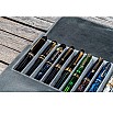 Galen Leather Magnum Opus 12 Slots Crazy Horse Smoky Grey Hard Pen Case