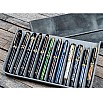 Galen Leather Magnum Opus 12 Slots Crazy Horse Smoky Grey Hard Pen Case
