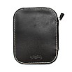 Galen Leather Black Zippered Pen Pouch (Tenfold)