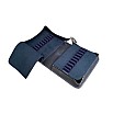 Galen Leather Crazy Horse Navy Blue Rits Penetui (40-delig)