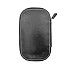 Galen Leather Black Zippered Pen Pouch (Sixfold)