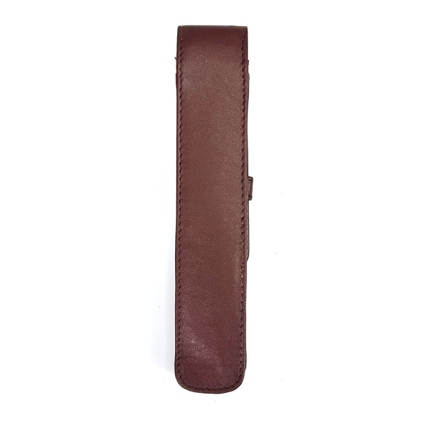 Girologio Antique Brown Leather Pen Case (Single)