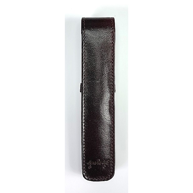 Girologio Oxblood Leather Pen Case (Single)