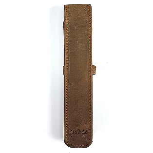 Girologio Saddle Tan Leather Pen Case (Single)