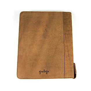 Girologio Saddle Tan Zippered Leather Pen Case (24 pens)