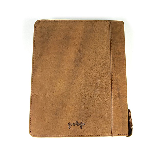 Girologio Saddle Tan Zippered Leather Pen Case (24 pens)