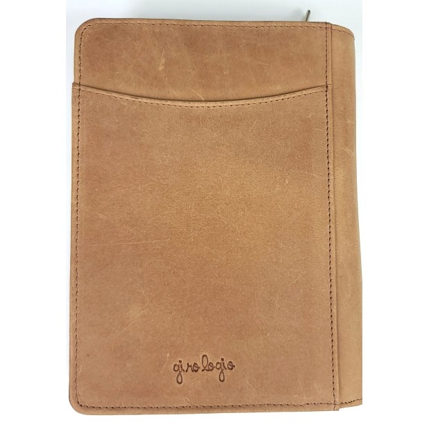 Girologio Grab-N-Go Saddle Tan Leather Pen Case (4 pens)