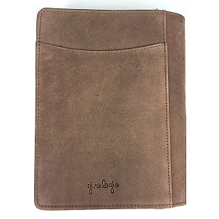 Girologio Grab-N-Go Bomber Brown Leather Pen Case (4 pens)