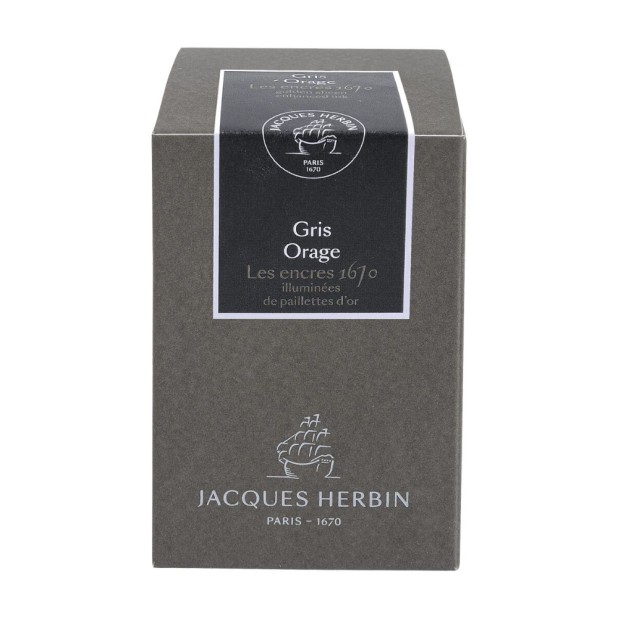 J. Herbin 1670 Anniversary Ink Gris Orage - Stormy Grey - Ink Bottle
