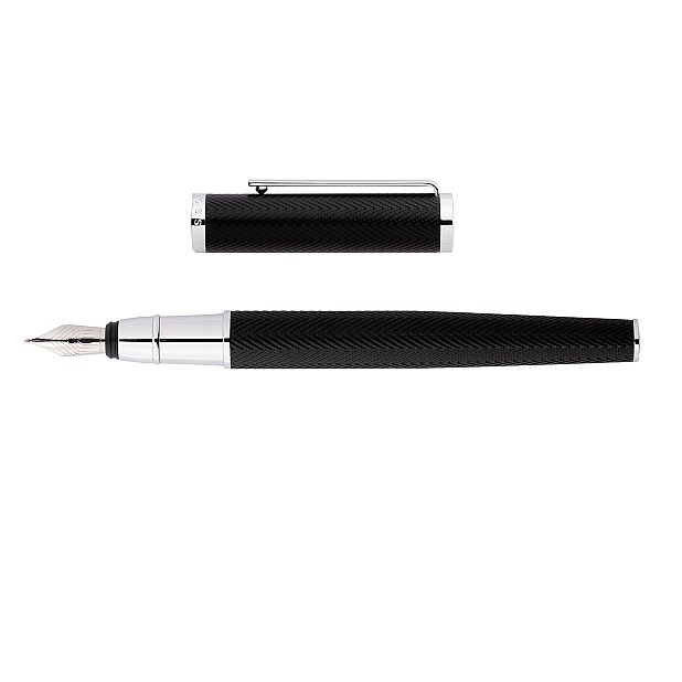 Hugo Boss Formation Herringbone Chrome Fountain pen