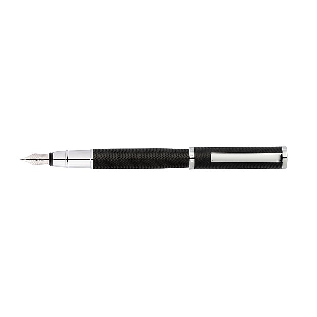 Hugo Boss Formation Herringbone Chrome Fountain pen