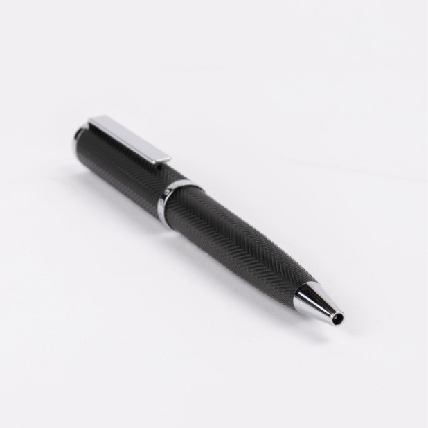 Hugo Boss Formation Herringbone Chrome Ballpoint