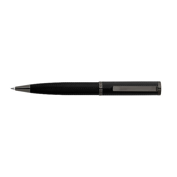 Hugo Boss Formation Herringbone Gunmetal Ballpoint