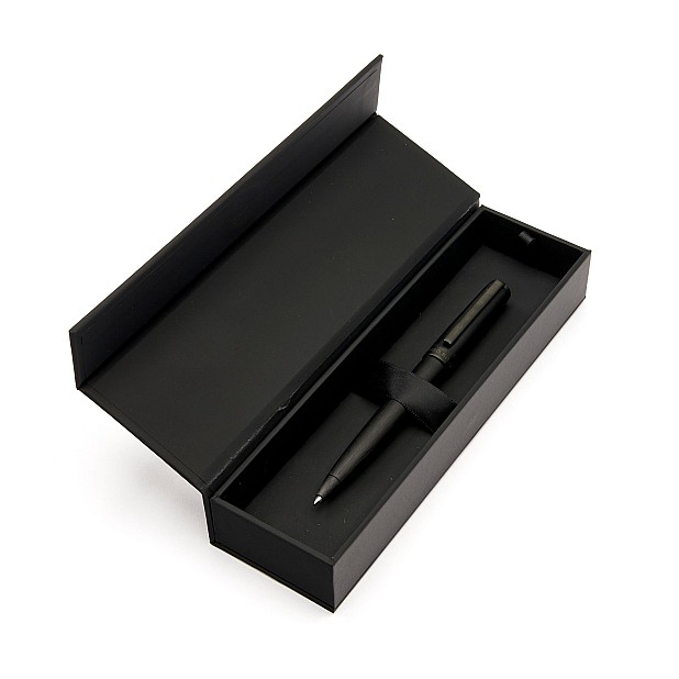 Hugo Boss Gear Brushed Black Ballpoint