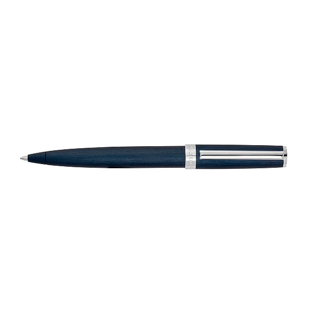 Hugo Boss Gear Brushed Navy Ballpoint