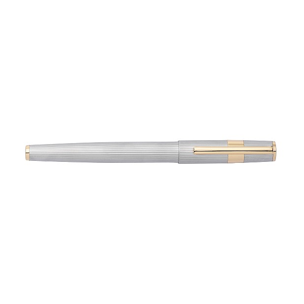 Hugo Boss Gear Pinstripe Silver GT Fountain pen