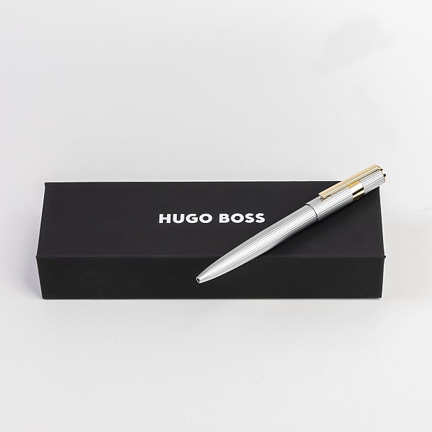 Hugo Boss Gear Pinstripe Silver GT Ballpoint