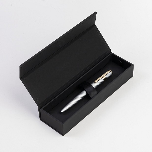 Hugo Boss Gear Pinstripe Silver GT Ballpoint
