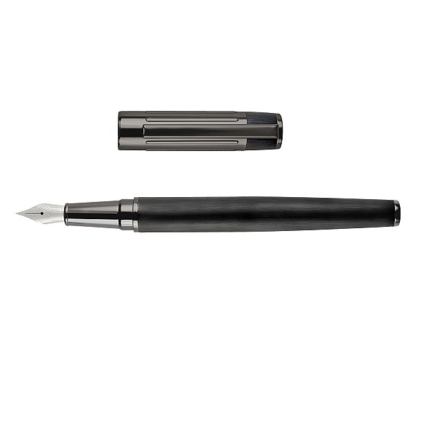 Hugo Boss Gear Ribs Black Pióro wieczne
