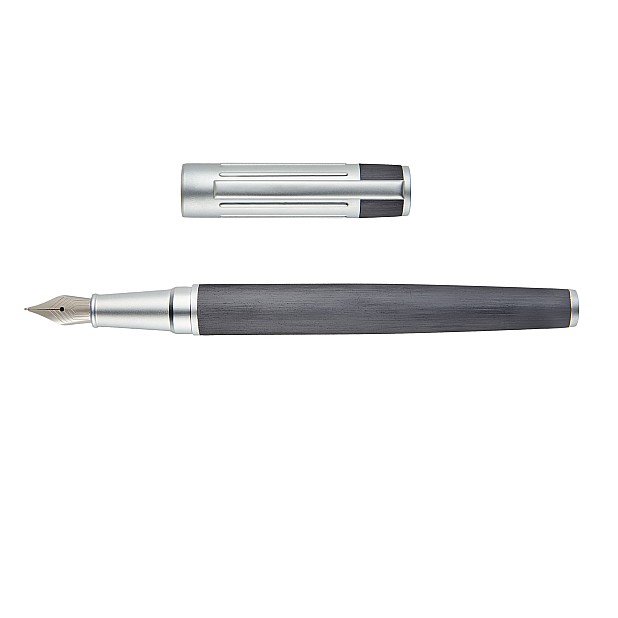 Hugo Boss Gear Ribs Gunmetal Fountain pen