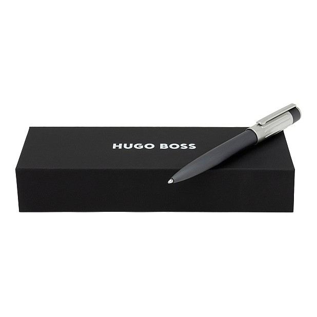 Hugo Boss Gear Ribs Gunmetal Ballpoint