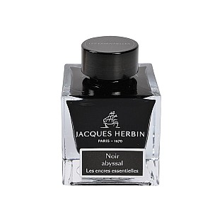 Jacques Herbin Essentielles Noir Abyssal Ink - Ink Bottle