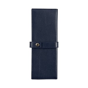 Jacques Herbin Small Leather Navy Blue Penetui (2-delig)