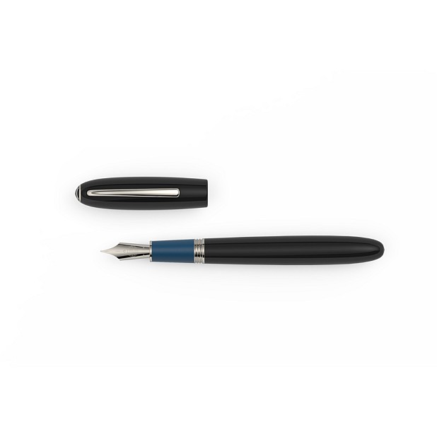JanZander Design Alter Ego Ebonite ST Blue Grip Plumo Estilográfica