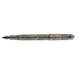 Kanwrite Legacy Green Crush Ebonite BT Plumo Estilográfica