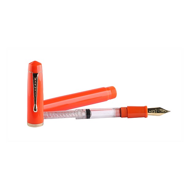 Kanwrite Legacy Solid Orange Ebonite GT reservoarpenna