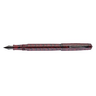 Kanwrite Legacy Swirl Red Black Ebonite BT Reservoarpenna
