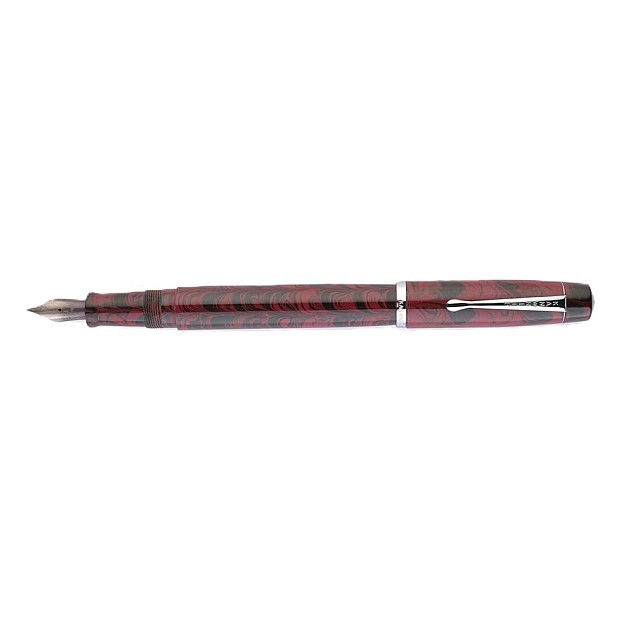 Kanwrite Legacy Swirl röd-svart  ebonit CT reservoarpenna
