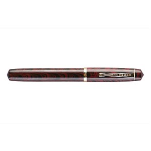 Kanwrite Legacy Swirl Red Black Ebonite GT Reservoarpenna